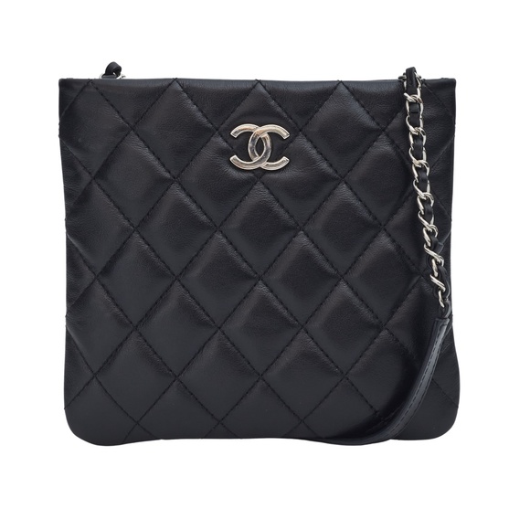 CHANEL UNIFORM LAMBSKIN BLACK CROSS BODY BAG (2019) - Picture 1 of 6